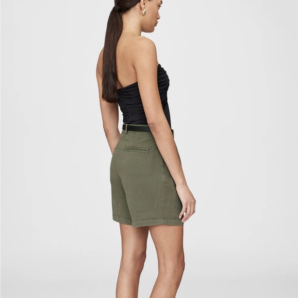 Annie Bing Carrie Shorts in Army Green Size 36 (US 6) - Picture 2 of 7